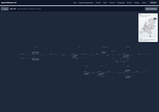 Screenshot of Spoorverkenner application